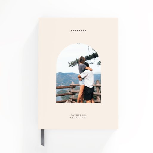 Personalised notebook cover design with one photo by Utterly Printable.