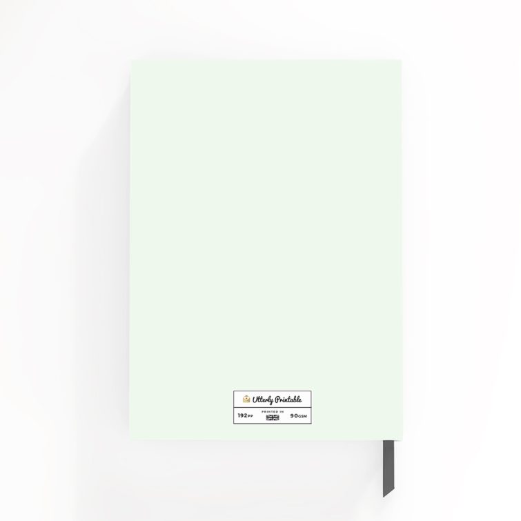 Portrait notebook design with two photos on the cover by Utterly Printable.