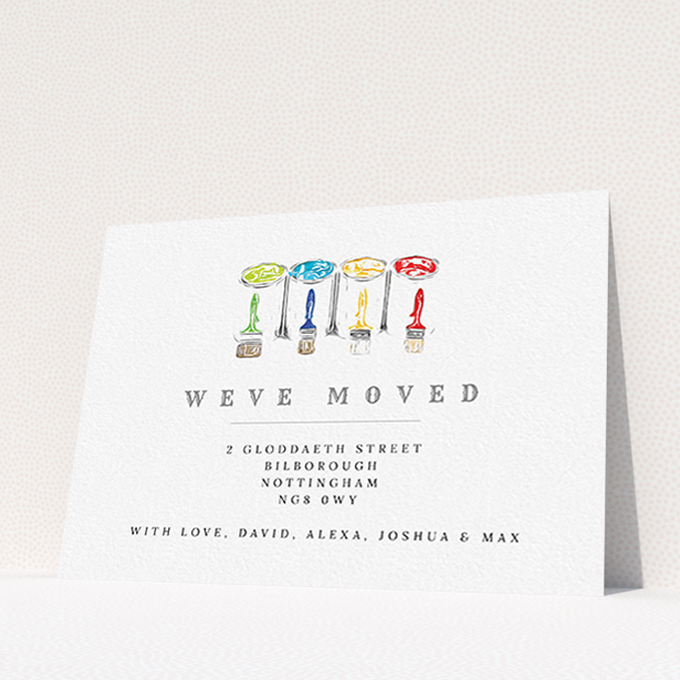 A new address card named "DIY". It is an A6 card in a landscape orientation. "DIY" is available as a flat card, with tones of white and green.