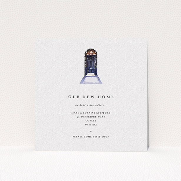 A new address card design named "Just a quick note...". It is a square (148mm x 148mm) card in a square orientation. "Just a quick note..." is available as a flat card, with mainly white colouring.