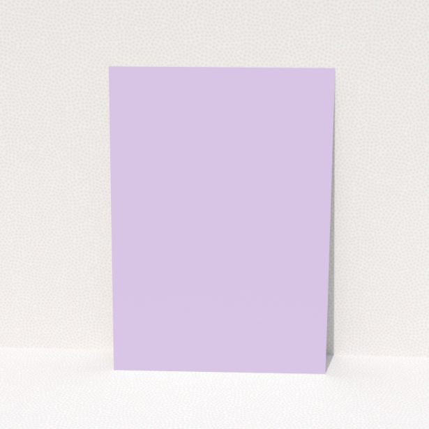 Purple minimalist change of address card with no photos featuring new address details