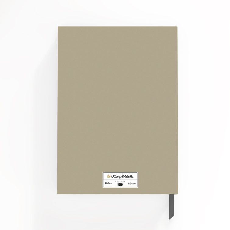 Portrait orientation notebooks design with three photos on the cover by Utterly Printable.