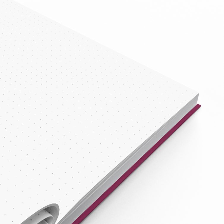 Colourful notebook design with 9 photos on the cover by Utterly Printable.