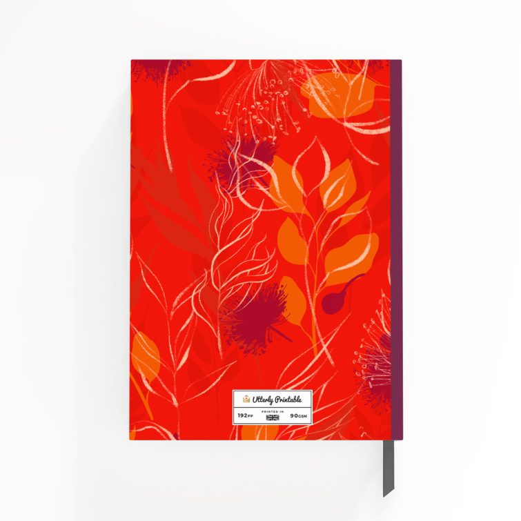 Colourful floral design personalised notebooks with one photo on the cover, perfect for creating custom stationery gifts.