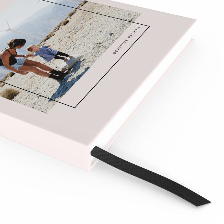 Portrait notebook cover design with one photo, Utterly Printable UK.