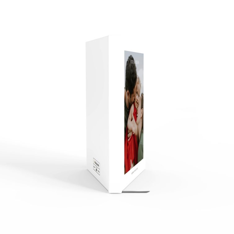 Customisable portrait notebook design with one cover photo, ideal for personal notes and ideas.