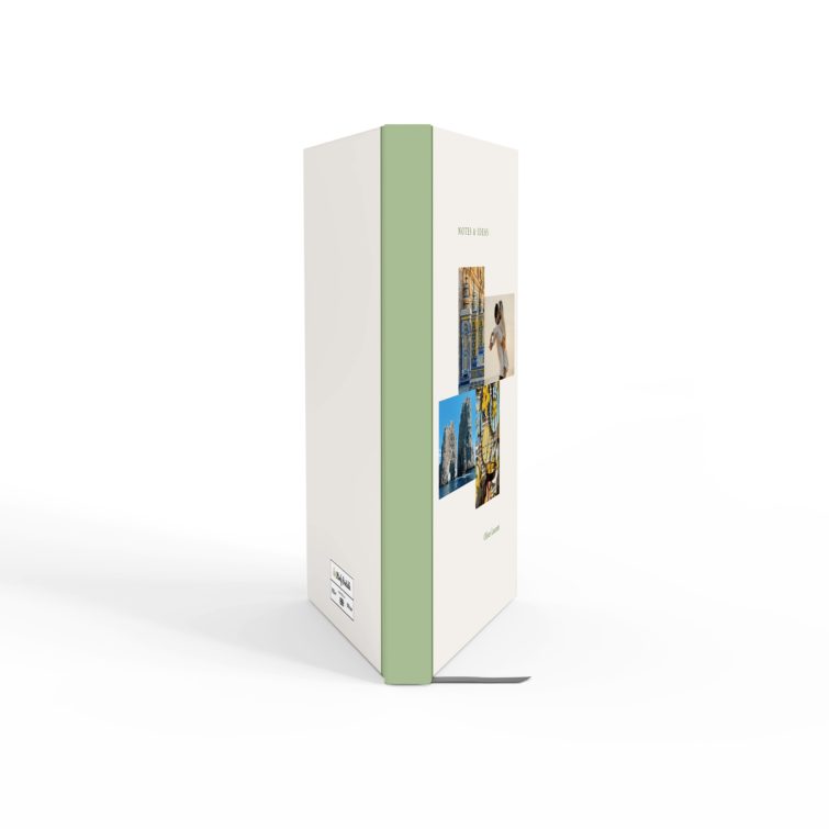 Elegant notebook cover design featuring four photos, perfect for personalisation and printed by Utterly Printable.