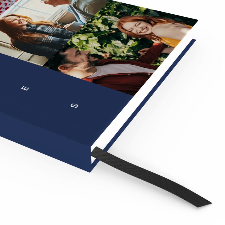 Personalised notebooks design with three photos on the cover by Utterly Printable.