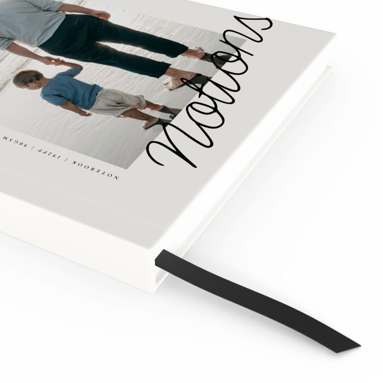 Portrait notebook design by Utterly Printable featuring one photo on the cover.