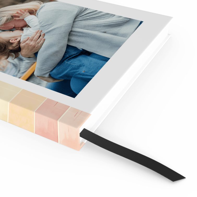 Colourful personalised notebook with photo on cover for custom printing from Utterly Printable