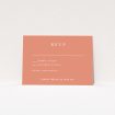 Contemporary Offset Invitation RSVP Card - Wedding Stationery by Utterly Printable. This is a view of the front