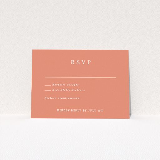 Contemporary Offset Invitation RSVP Card - Wedding Stationery by Utterly Printable. This is a view of the front