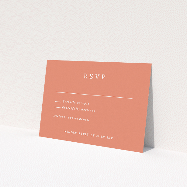 Contemporary Offset Invitation RSVP Card - Wedding Stationery by Utterly Printable. This is a view of the back