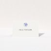 Timeless Oxford Laureate place cards with classic navy blue and white colour scheme, embodying elegance and tradition for distinguished wedding stationery suites This is a view of the front