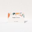 Pastel Botanical Elegance Place Cards Table Place Card Template. This is a view of the front