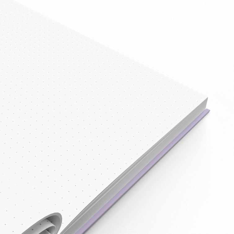 Pastel-themed personalised notebook design with one photo on the cover, ideal for notes and ideas from Utterly Printable.