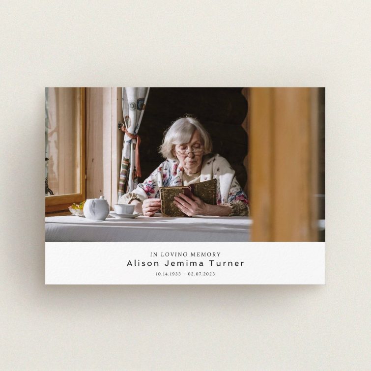 Peaceful Reflection in Funeral Announcements