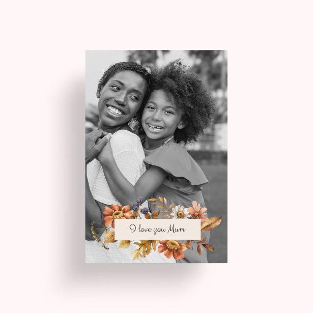 Photo of a personalised photo poster called 'Blooming Motherhood'. It is A4 in size, in a Portrait orientation. It has space for 1 photos.