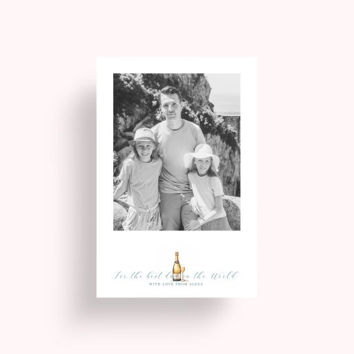 Photo of a personalised photo poster called 'Cheers to Dad'. It is A4 in size, in a Portrait orientation. It has space for 1 photos.