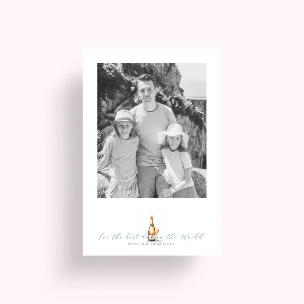 Photo of a personalised photo poster called 'Cheers to Dad'. It is A4 in size, in a Portrait orientation. It has space for 1 photos.