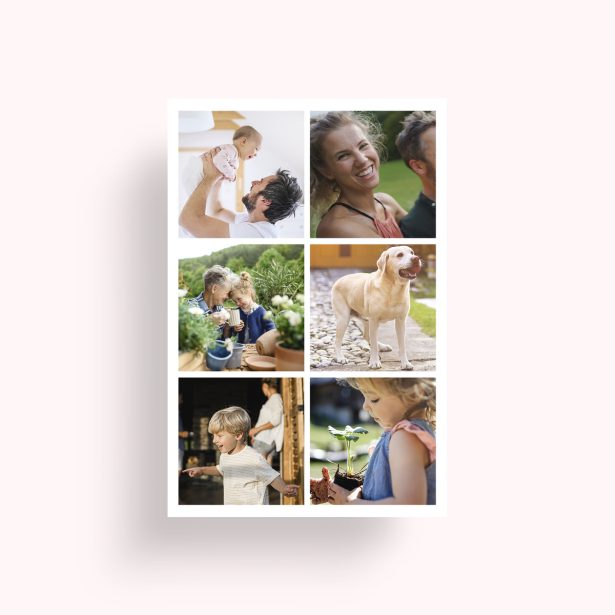 Photo of a personalised photo poster called 'Friends Collage'. It is A4 in size, in a Portrait orientation. It has space for 6 photos.