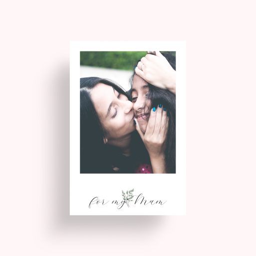 Photo of a personalised photo poster called 'Mom’s Smile'. It is A4 in size, in a Portrait orientation. It has space for 1 photos.