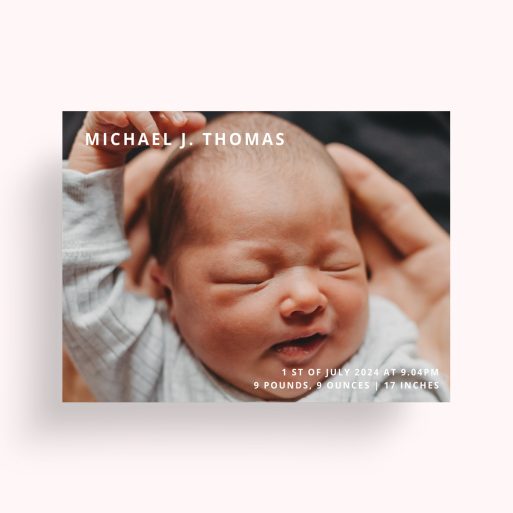 Photo of a personalised photo poster called 'Child’s Portrait'. It is A4 in size, in a Landscape orientation. It has space for 1 photos.