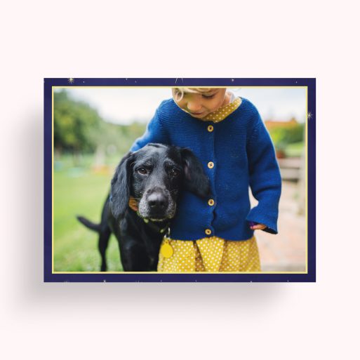 Photo of a personalised photo poster called 'Night Wonder'. It is A4 in size, in a Landscape orientation. It has space for 1 photos.