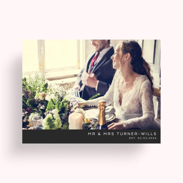 Photo of a personalised photo poster called 'Wedding Bliss'. It is A4 in size, in a Landscape orientation. It has space for 1 photos.