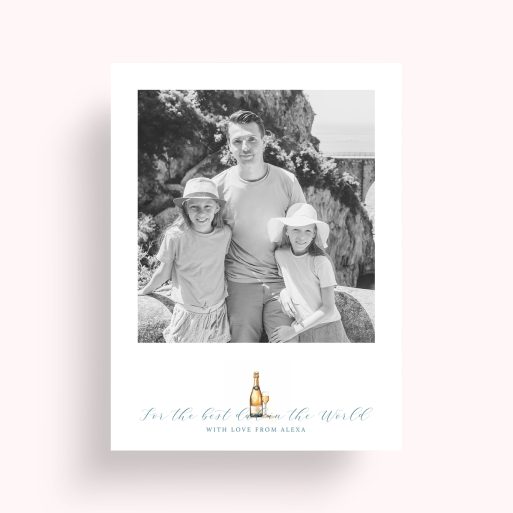 Photo of a personalised photo poster called 'Cheers to Dad'. It is A4 in size, in a Portrait orientation. It has space for 1 photos.