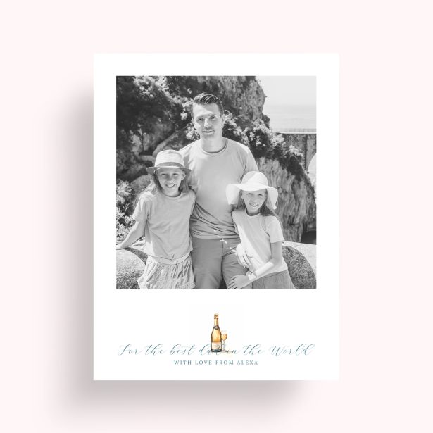 Photo of a personalised photo poster called 'Cheers to Dad'. It is A4 in size, in a Portrait orientation. It has space for 1 photos.