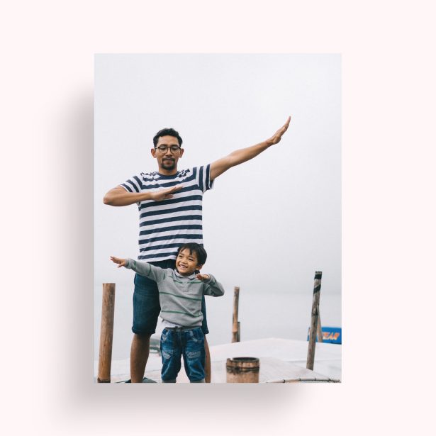 Photo of a personalised photo poster called 'Fatherly Festivities'. It is A4 in size, in a Portrait orientation. It has space for 1 photos.