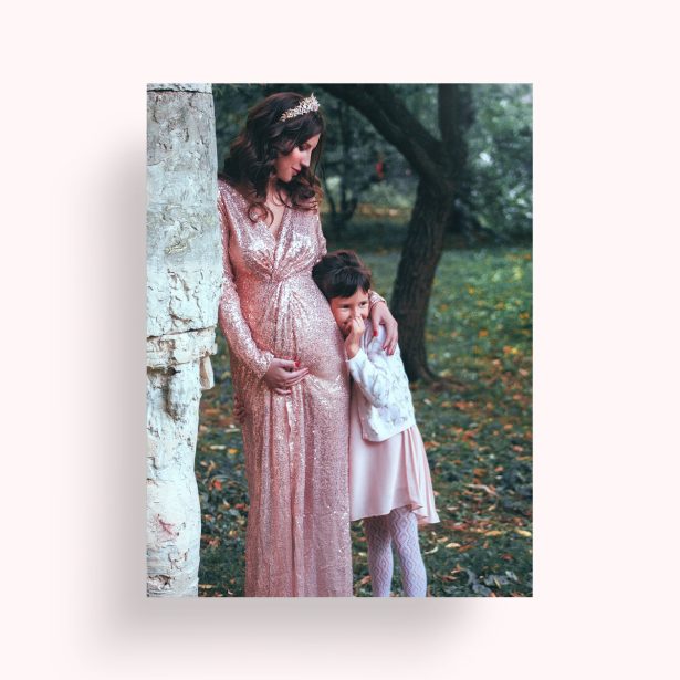 Photo of a personalised photo poster called 'Motherhood Magic'. It is A4 in size, in a Portrait orientation. It has space for 1 photos.