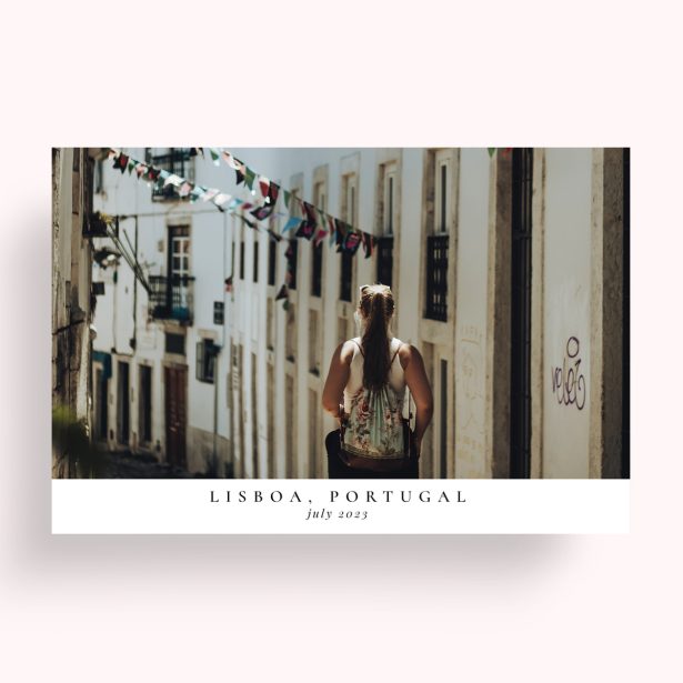 Photo of a personalised photo poster called 'Holiday Solitaire'. It is A4 in size, in a Landscape orientation. It has space for 1 photos.
