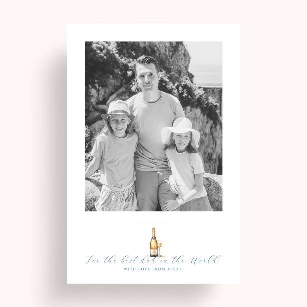 Photo of a personalised photo poster called 'Cheers to Dad'. It is A4 in size, in a Portrait orientation. It has space for 1 photos.