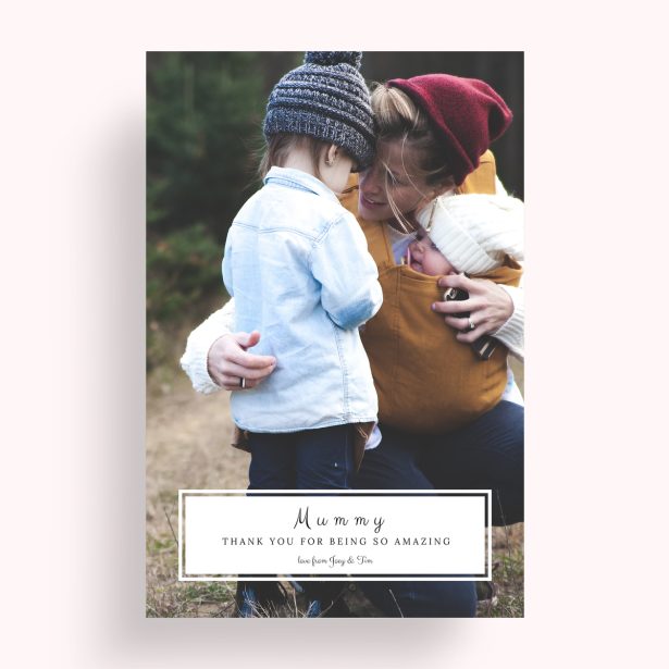 Photo of a personalised photo poster called 'Mom’s Bottom Frame'. It is A4 in size, in a Portrait orientation. It has space for 1 photos.