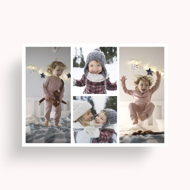 Photo of a personalised photo poster called 'Quartet Collage'. It is A1 in size, in a Landscape orientation. It has space for 4 photos.