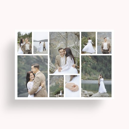Photo of a personalised photo poster called 'Spread Montage'. It is A1 in size, in a Landscape orientation. It has space for 9 photos.