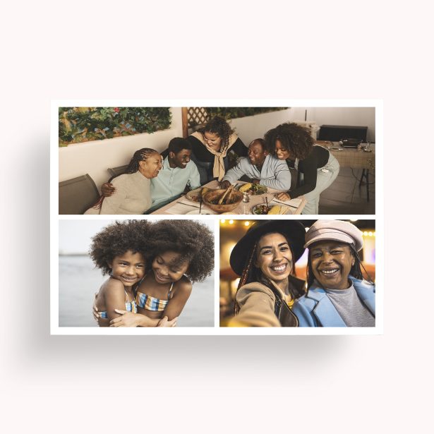 Photo of a personalised photo poster called 'Trilogy Collage'. It is A1 in size, in a Landscape orientation. It has space for 3 photos.
