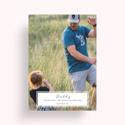 Photo of a personalised photo poster called 'Paternal Bottom Frame'. It is A1 in size, in a Portrait orientation. It has space for 1 photos.