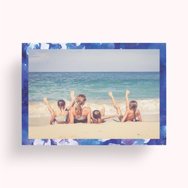 Photo of a personalised photo poster called 'Purple Border'. It is A2 in size, in a Landscape orientation. It has space for 1 photos.