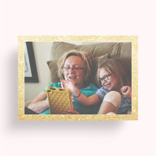 Photo of a personalised photo poster called 'Sparkles'. It is A2 in size, in a Landscape orientation. It has space for 1 photos.
