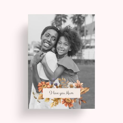 Photo of a personalised photo poster called 'Blooming Motherhood'. It is A2 in size, in a Portrait orientation. It has space for 1 photos.