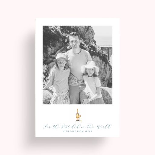 Photo of a personalised photo poster called 'Cheers to Dad'. It is A2 in size, in a Portrait orientation. It has space for 1 photos.