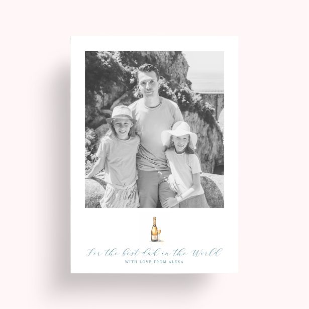 Photo of a personalised photo poster called 'Cheers to Dad'. It is A2 in size, in a Portrait orientation. It has space for 1 photos.