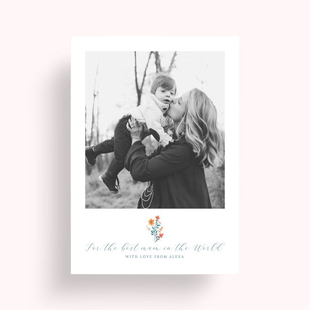 Photo of a personalised photo poster called 'Flowers for Mum'. It is A2 in size, in a Portrait orientation. It has space for 1 photos.