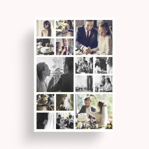 Photo of a personalised photo poster called 'My Montage'. It is A2 in size, in a Portrait orientation. It has space for 15 photos.
