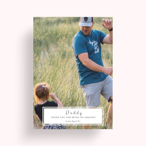 Photo of a personalised photo poster called 'Paternal Bottom Frame'. It is A2 in size, in a Portrait orientation. It has space for 1 photos.