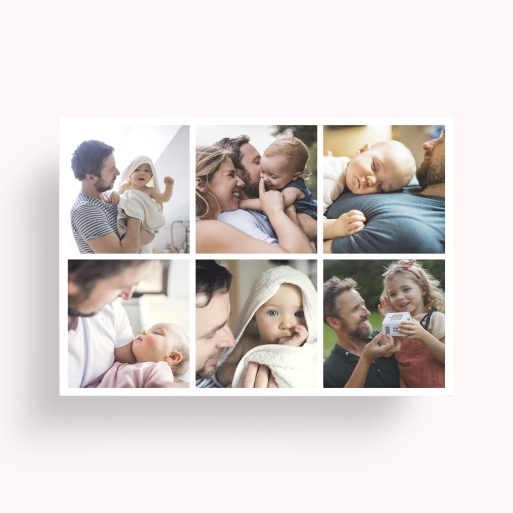 Moments Mosaic Personalised Photo Poster - Capture and celebrate cherished moments with this customised mosaic poster featuring space for 6 photos.