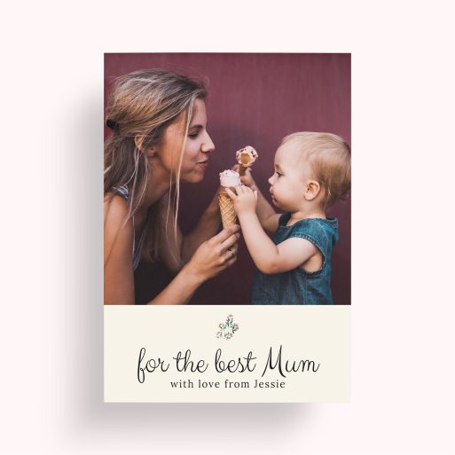 A Mother's Gaze Personalised Photo Poster - Experience the enchanting allure of this portrait-oriented poster, celebrating the love and bond between a mother and child.